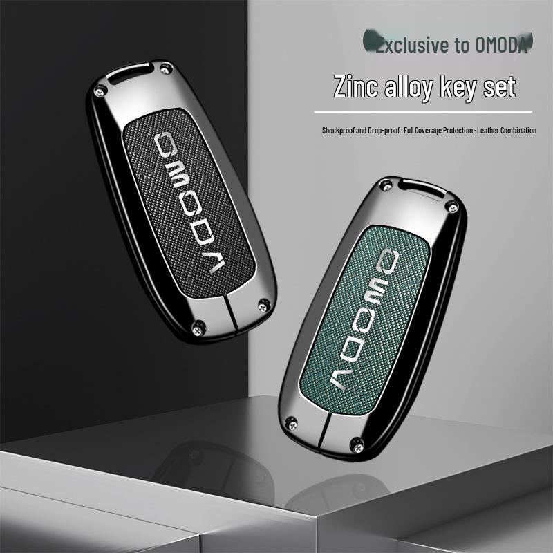 OMODA 5 High-End Key Case - Fashionable Buckle Shell Car Accessory for Men and Women (2023)