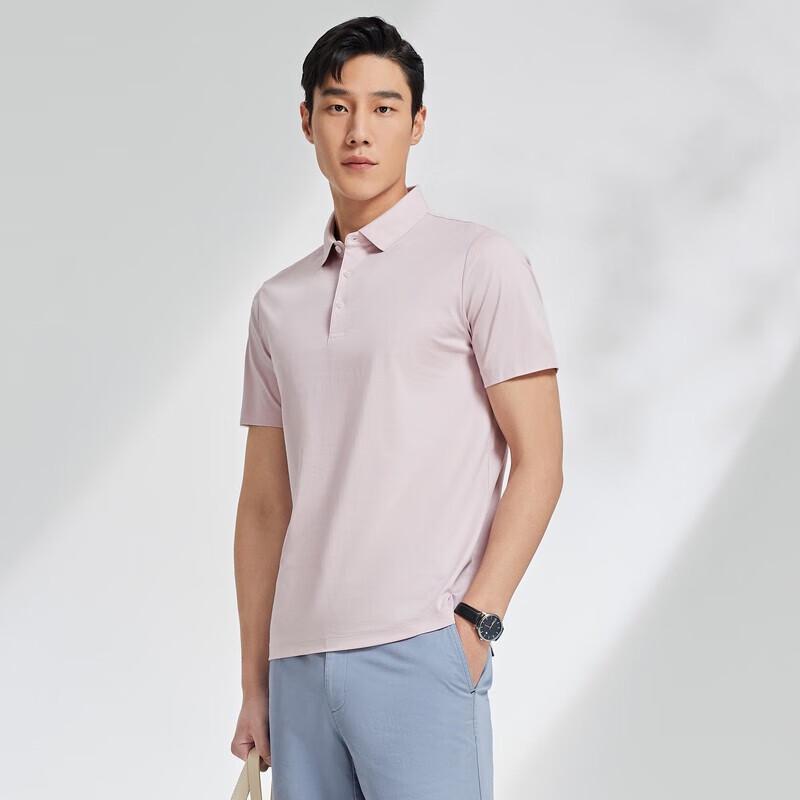 YOUNGOR Men's Business Casual Short Sleeve T-Shirt