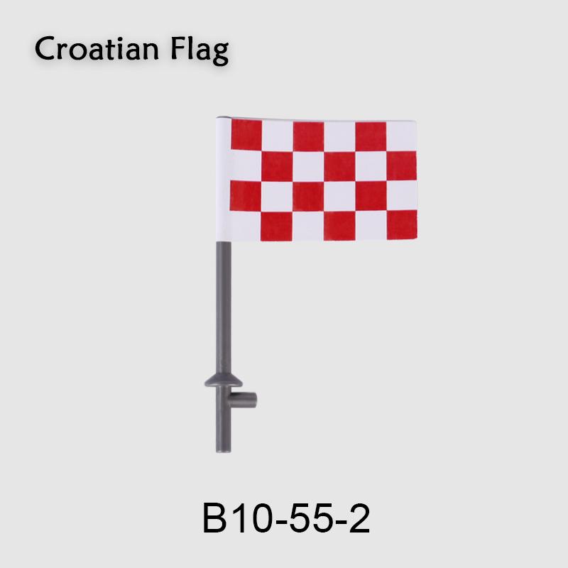 Medieval Military Flag Series War Castle Knight Soldier Warrior Accessories Building Blocks Ancient Holy Rome Bricks Toys Gifts