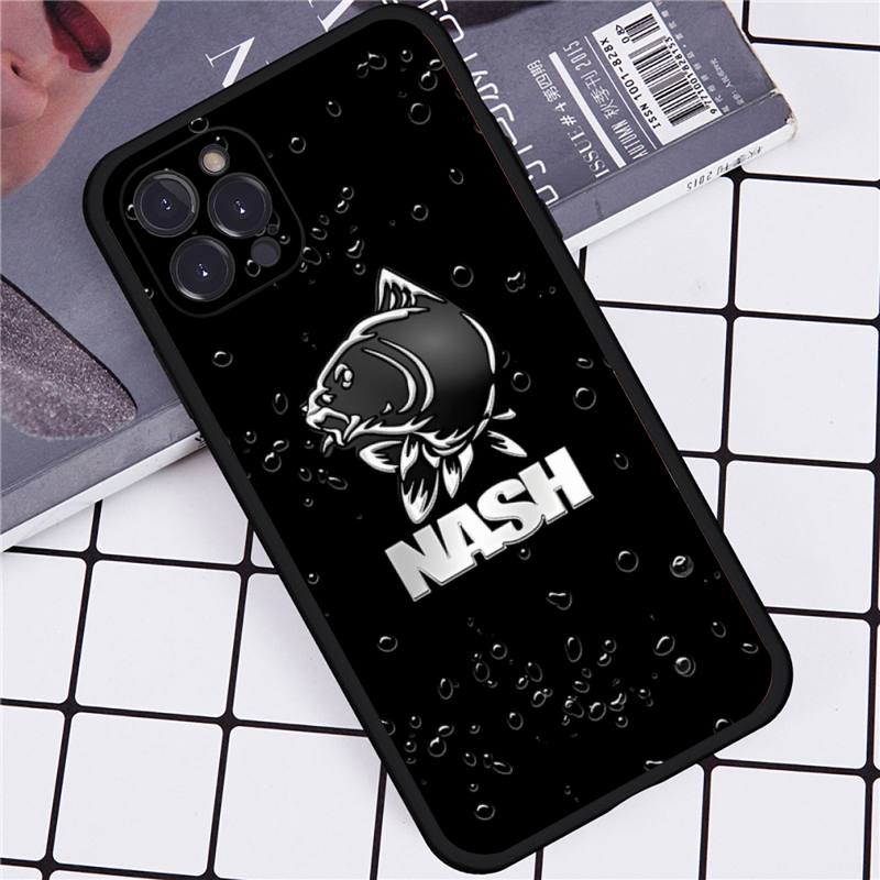 Nash Fishing Logo Handyhülle Für iPhone 14 11 12 13 Mini Pro Max 8 7 6 6S Plus X SE 2020 XR XS Funda Case