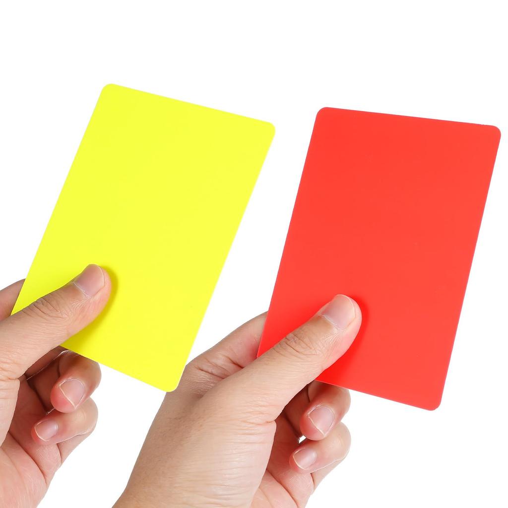 Lurrose Soccer Referee Card Set of 10 Red Card Yellow