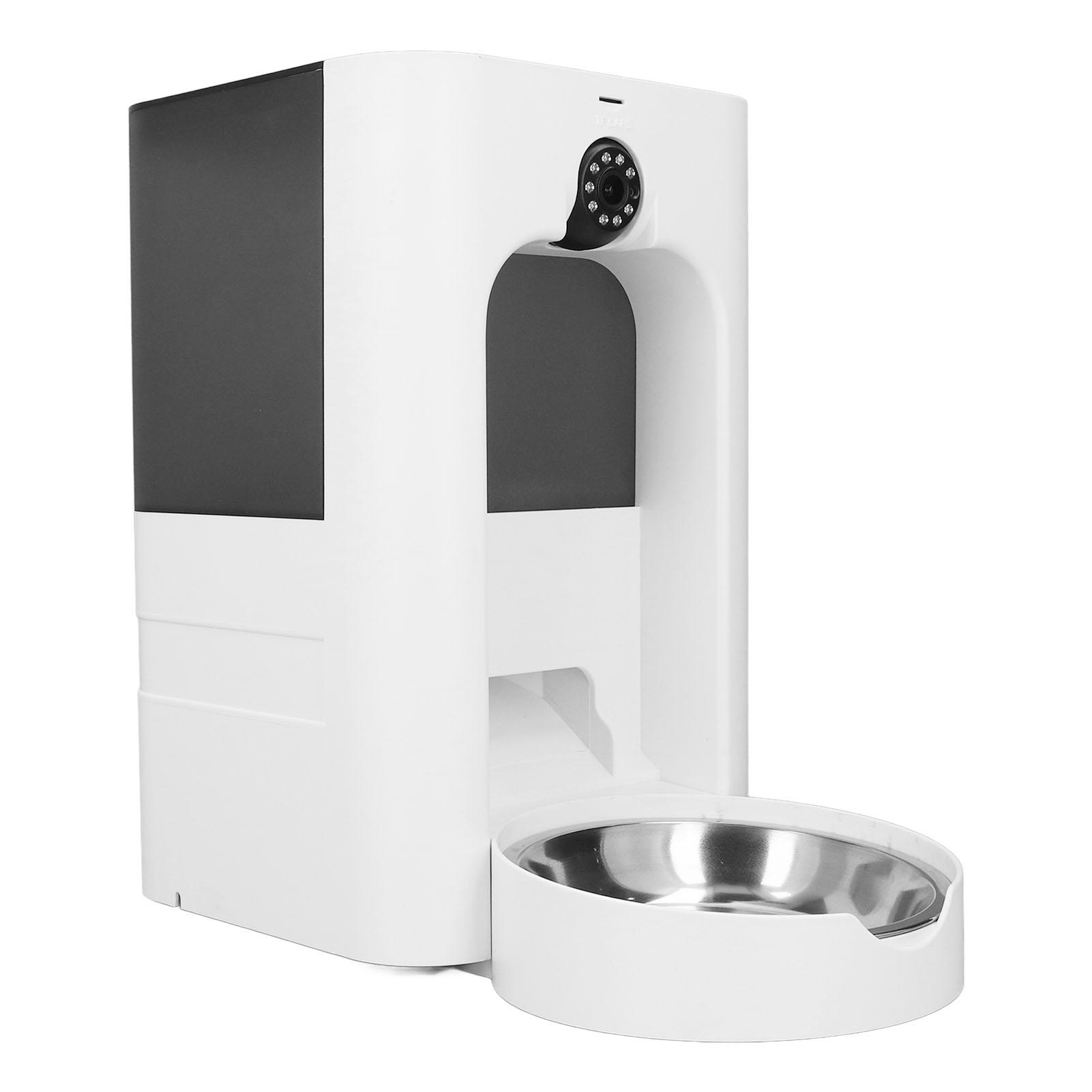 

Автоматическая кормушка для кошек с камерой, приложением для дистанционного управления, воспроизведением видео высокой четкости 1080P, большой емкостью и интеллектуальным управлением EU Plug