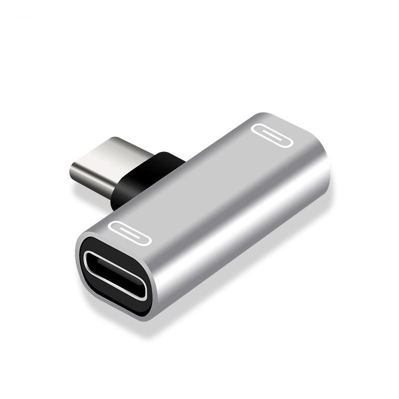 2/1PCS USB C Splitter Type C Male To Dual Type C Female Adapter 2IN1 Headphone Charger Converter for Phone Headphone TypeC Port 3