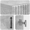 Toilet Cabinet HAARLEM Concrete Grey 66 x 25.5 x 190 cm