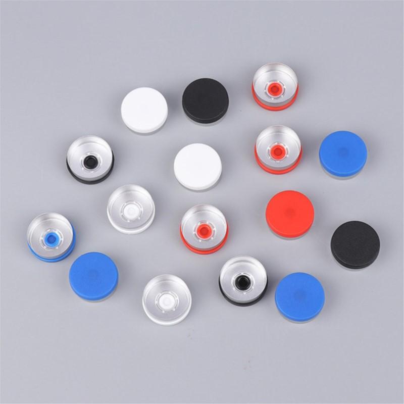 100pcs Medical Vial Cap Aluminum Cap Medical Bottle Cap OD 20mm Diameter Aluminum Flip Off Cap