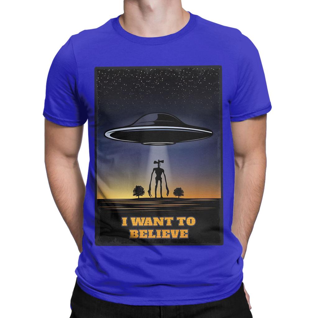 I Want To Believe Siren Head Costume Alien Ufo Novelty 100 Cotton Tshirt Siren Head Tops Tees For Unisex