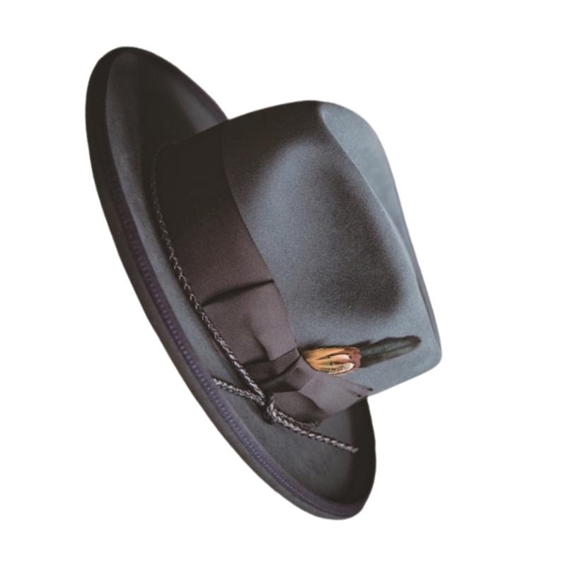 Vuxen Trilbyhatt Bekväm Fransk Stil Bandhatt Rephatt Vuxen Festival Party Festival Formell Samling Fedorahatt