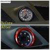 Dashboard Meter Stopwatch Ring Circle Cover Trim Red Accessories For Porsche Macan / 718 Cayman Boxster / Panamera 971 2014-