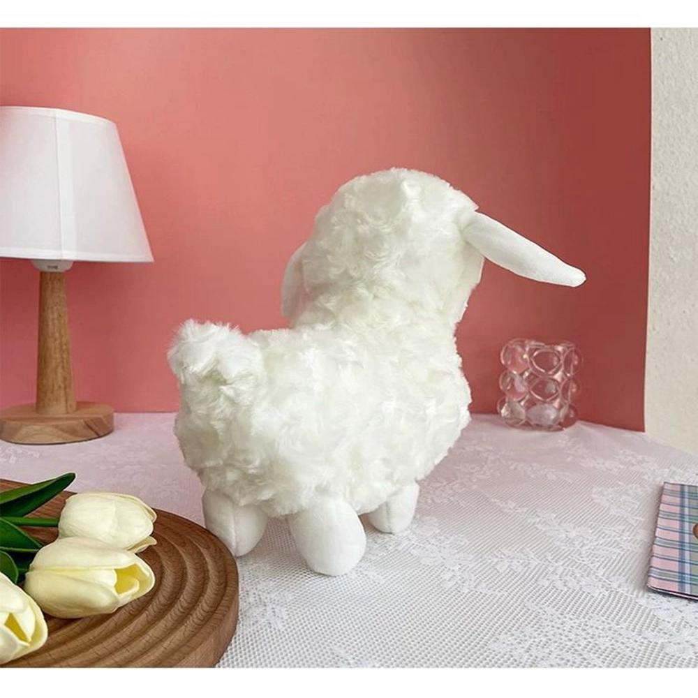 26CM Mare Ananas Alpaca Perna de Dormit Păpușă Umplută Kawaii Alb Păpușă Miel Cadouri de Festival Pentru Copil Cadou de Crăciun Zi de Naștere