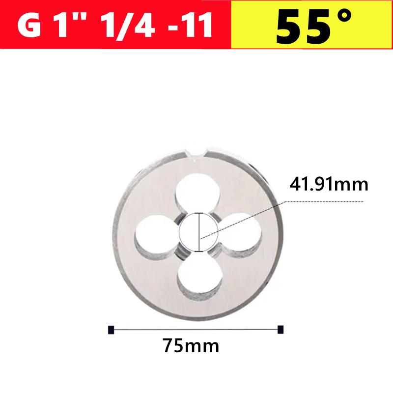 G NPT 55 °/60 ° pipe thread die 1/8 1/4 3/8 1/2 3/4 1 inch 2 inch, used as a tool for tapping external threads of water pipes