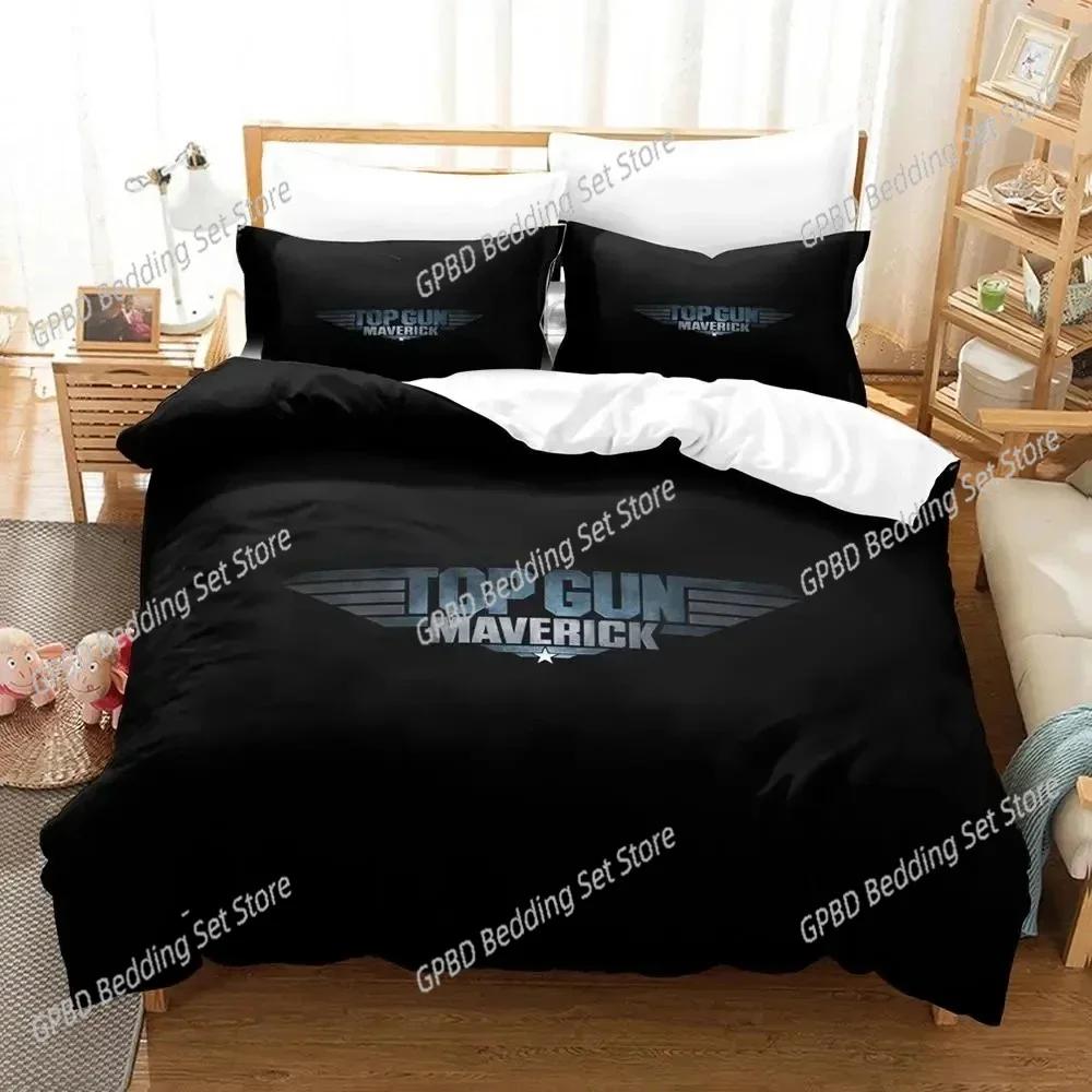 

Tv Top Gun Maverick Bedding Set For Bedroom Soft Modern Bedspreads Comefortable Kids Duvet Cover Quilt Cover And Pillowcase EU Single(135*200cm)3pcs