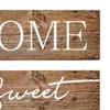 3 Pcs/Set Wooden Home Sweet Home Sign, Rustic Farmhouse Decorative Sign, Vintage Hanging Wall Plaque for Living Room, Bedroom, Kitchen, Front Door