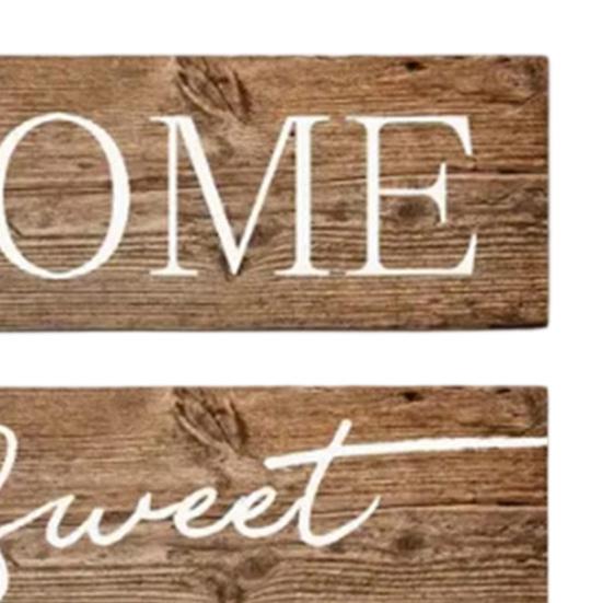 3 Pcs/Set Wooden Home Sweet Home Sign, Rustic Farmhouse Decorative Sign, Vintage Hanging Wall Plaque for Living Room, Bedroom, Kitchen, Front Door