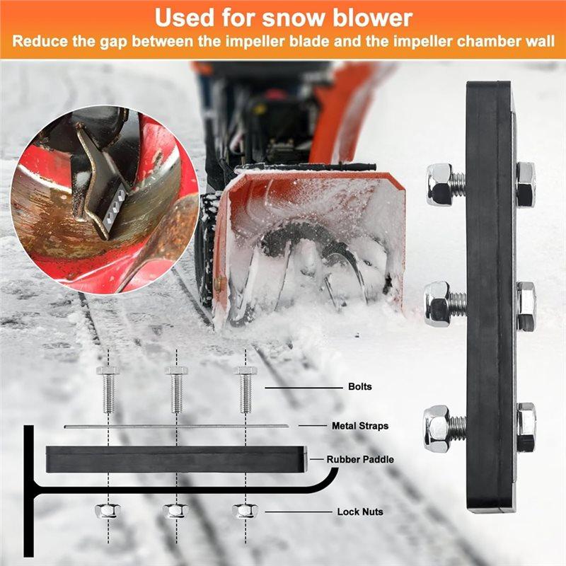 Snowblower Impeller Modification Kit For Modifies 2-Stage Machine Snow Blower Replacement Parts
