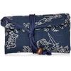 Maruzen Japanese Cloth Wallet - Choju-giga Design, Navy, Handmade Fabric Wallet