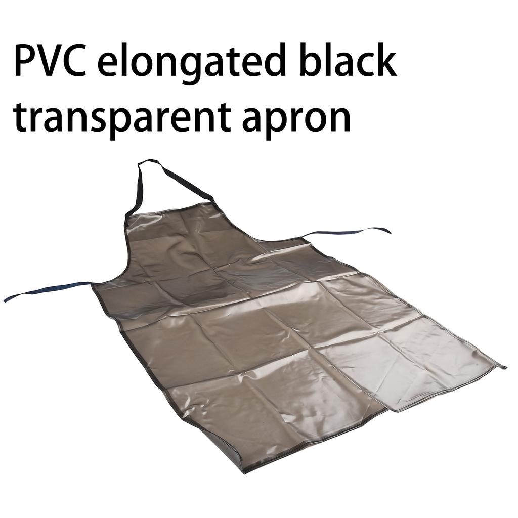 Wasserdichte Ölbeständige Schürze Herren Damen Arbeitsschürze PVC Schwarz Hotel Aquatisch Metzgerei Lebensmittel Kochschürze Für Küchenarbeit Reiniger
