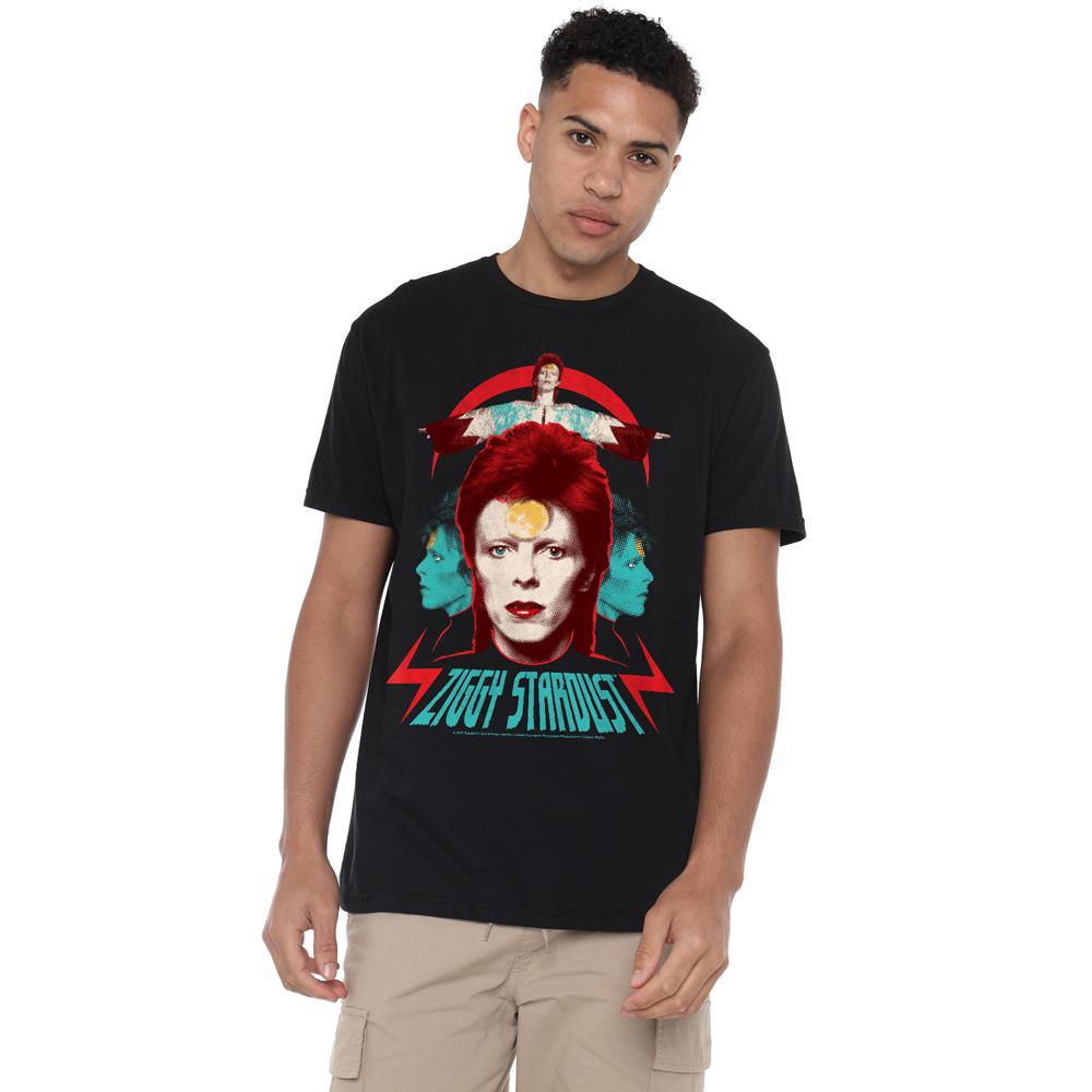 David Bowie Pánské tričko Ziggy Heads