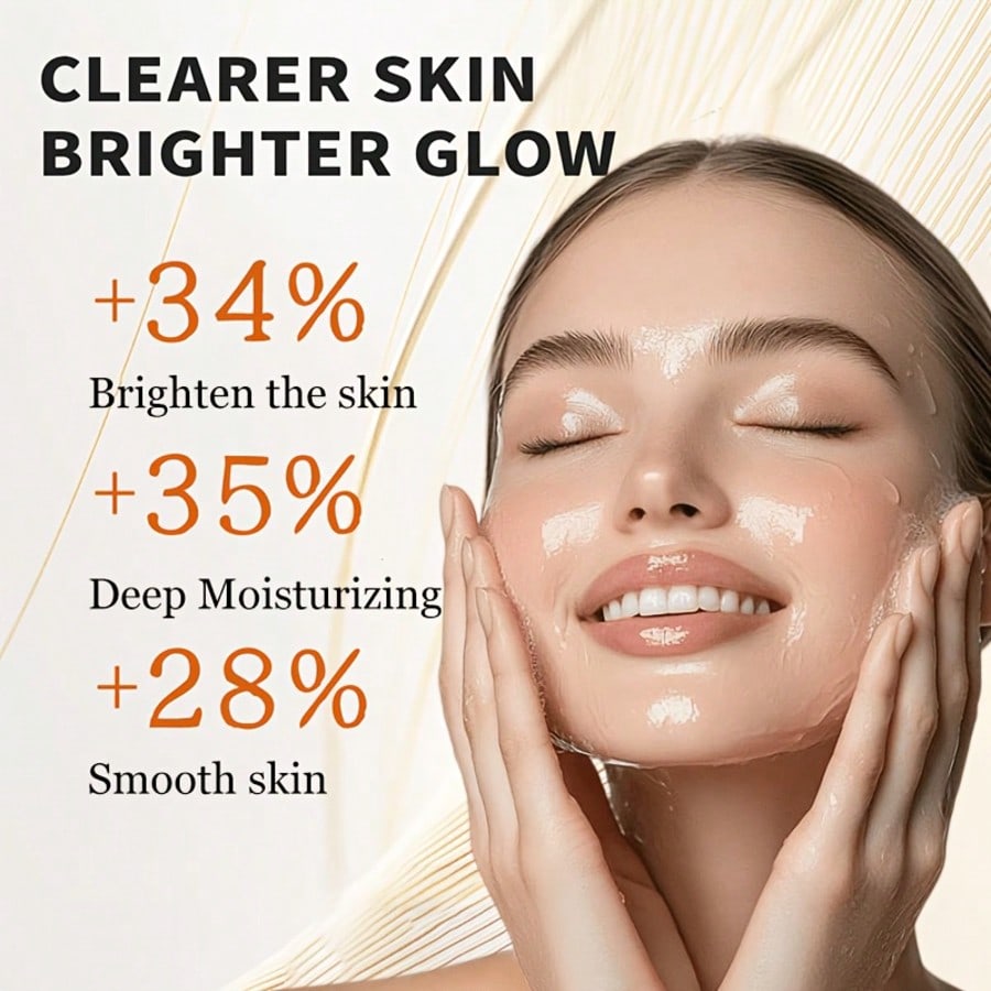 Glutathione & Niacinamide Brightening Face Serum, Whitening Moisturizer With Centella Asiatica Extra