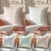 Elegant Flowers With Artistic Patterns Pillow Case Comfort Sofa Bed Silky Elegant Invisible Zipper Decorative Cushion Cover