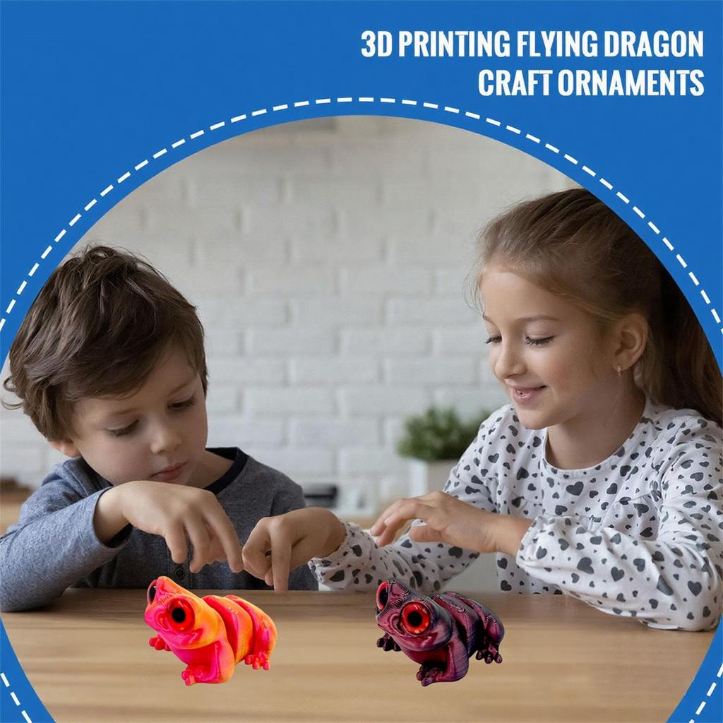 3D Printed Simulated Eyes Cute Ornaments Hip Joint  Animal Toy Gift