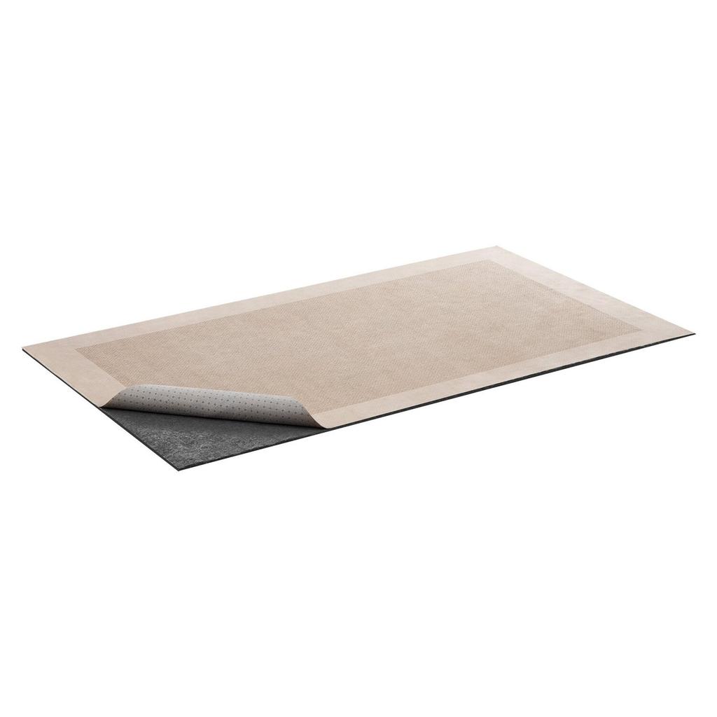 Rug Pad 0.91 x 1.52 m, Non-slip Carpet Area Pad, Rug Mat Padding with Dual Surface Felt Cushion & Rubber Gripper, Hardwood Floor Protection for All
