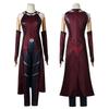 Kostým Scarlet Witch Cosplay Kompletní sada WandaVision Halloween Cosplay Saténové šaty pro hraní rolí