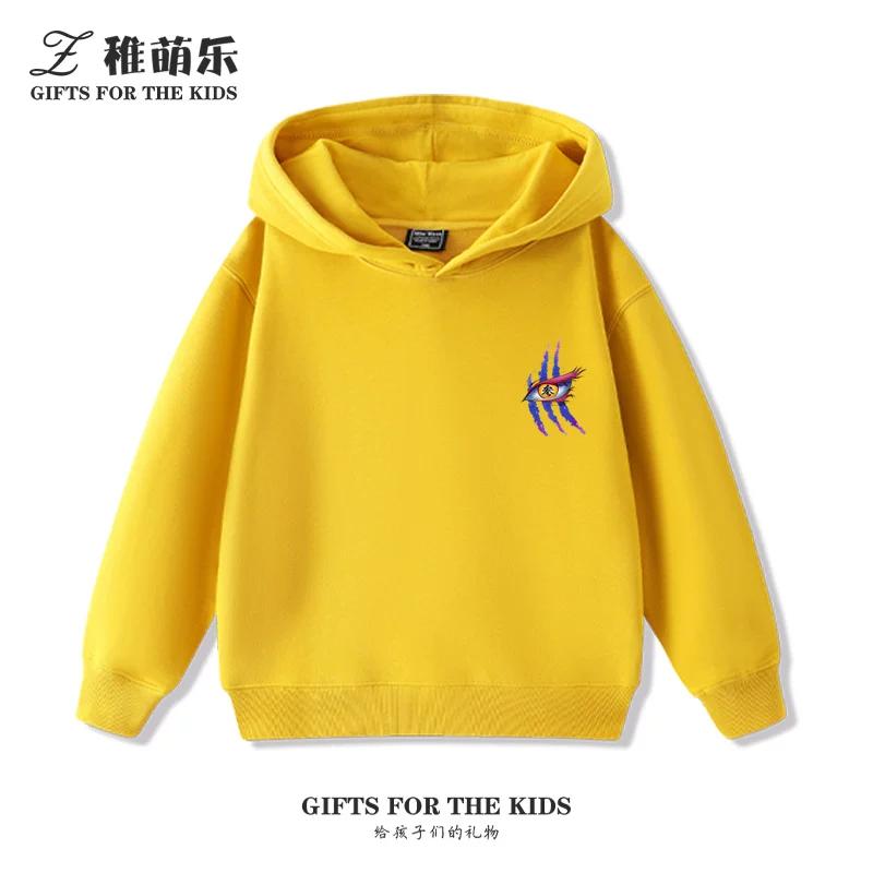 Sudaderas con capucha para niños con estampado de Demon Slayer, sudaderas informales de otoño/invierno para niños y niñas.