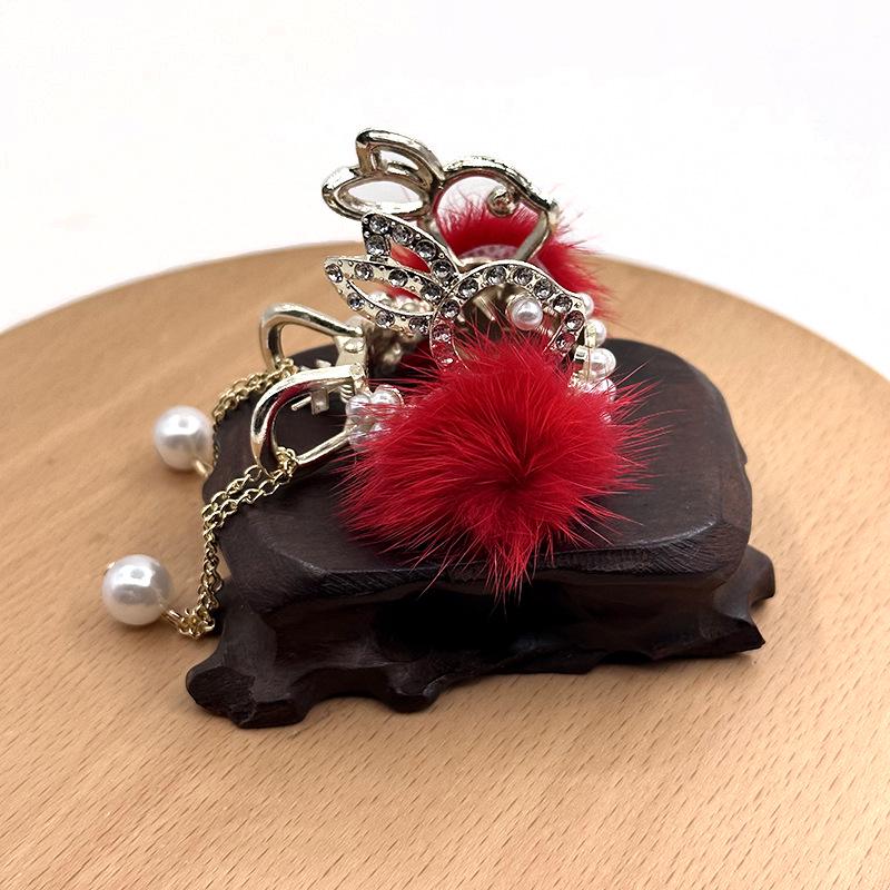 Luxury Alloy Rhinestone Hair Claw Clip for Women – Anti-Collapse Hold