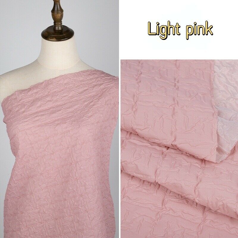 100*140cm Waterproof Embossed Winter Quilted Cotton Fabric For Making Padded Jacket Down Coat Wrinkled Down Jacket Fabric