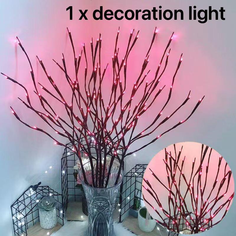 

Имитация ветки дерева 20 светодиодных гирлянд рождественские украшения для дома украшения на рождественскую елку новогодний декор розовый