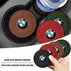 1/2Pcs Car Cup Holder Pad PU Leather Slot Non-slip Coaster Mat For 50th F30 F10 E90 F20 E46 E60 E70 E39 E36 E87 X6 E30 Z3 Z4