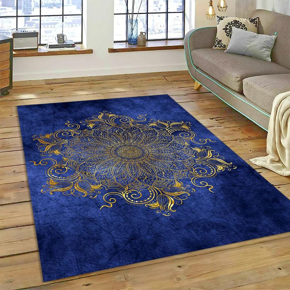 Bohemia Meditation Mandala Nature Koberec na jógu Květinový koberec do obývacího pokoje Ložnice Pohovka Rohožka Dekor,Koberec Protiskluzová podložka