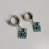 Cyberpunk Alien Circuit Earrings Futuristic Drop Earrings Cuff Earrings Alloy Texture for Science Fiction Enthusiasts