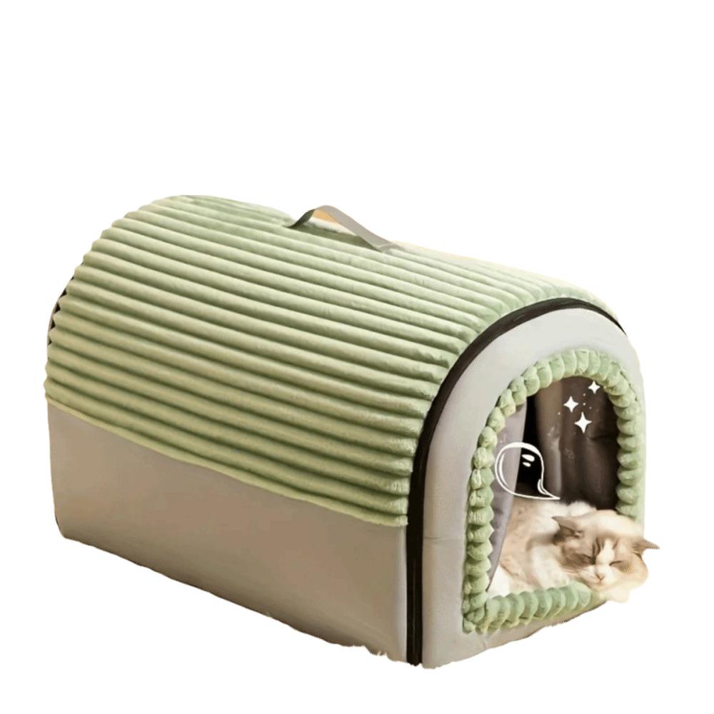 Enclosed Pet House Detachable Warm Tent Winter Dog Bed & Cat Bed  For Small Animals