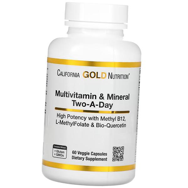 

Мультивитамины для ежедневного приема, Daily Multivitamins, California Gold Nutrition (36427027) 60vcaps