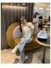 2025 Korean Style Women's Hooded T-Shirt & Wide-Leg Pants Set