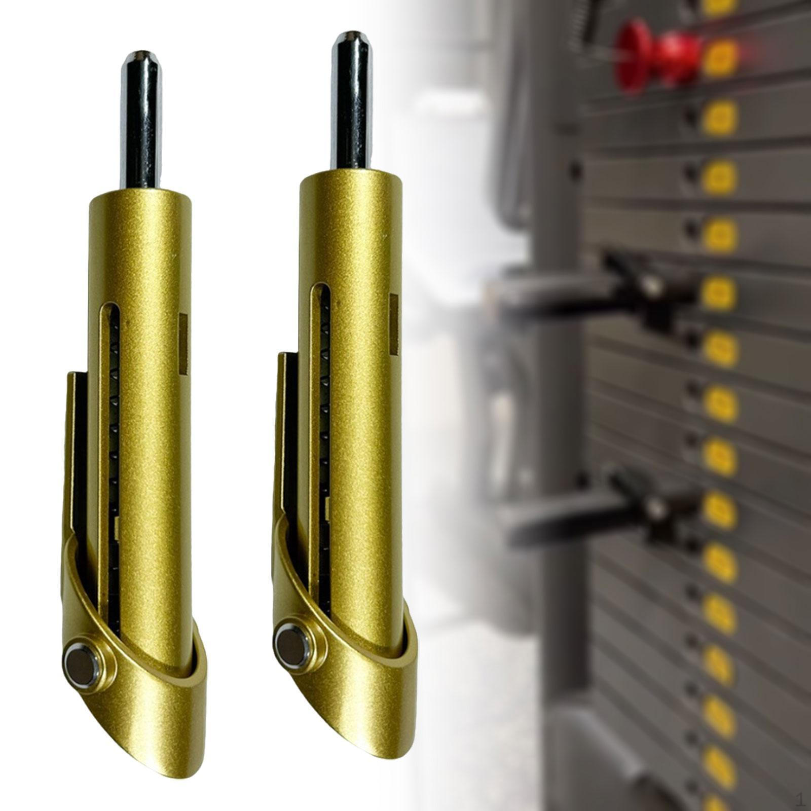 

2 шт. алюминиевый сплав грузоблок штифты машина бодибилдинг фитнес оборудование золотой