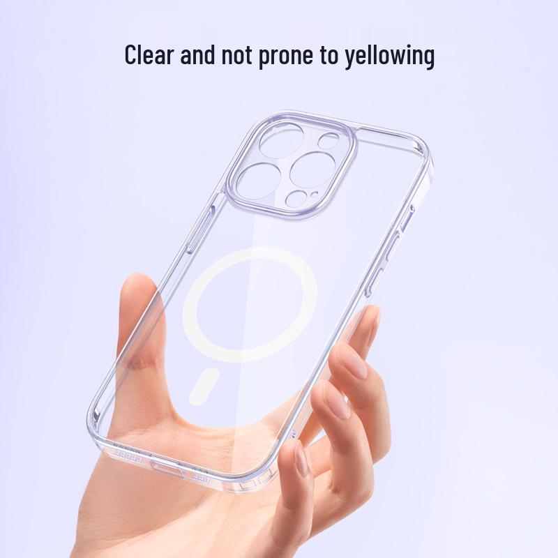 Clear Anti-Yellow Shockproof MagSafe Case for iPhone 17 Pro Max