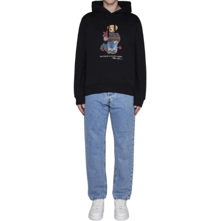 Polo Ralph Lauren Mikina s kapucí a potiskem zvířecího vzoru s medvědem Polo Pánská mikina 710852453-033