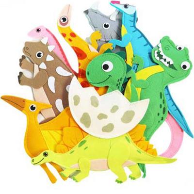 Maticová doska, plstený magnet dinosaura, 1, 9 kusov, Kórejské najlepšie puzzle pre batoľatá