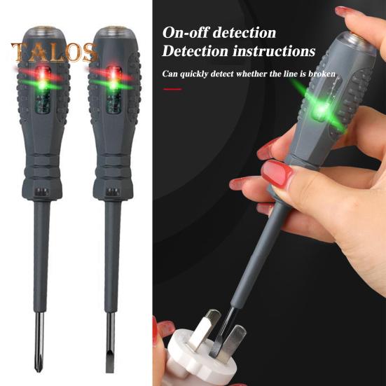 2Pcs High Torque Magnetic Screwdriver Electricity Detector Compact Design Portable Non-Slip Grip Voltage Tester Screwdriver Set
