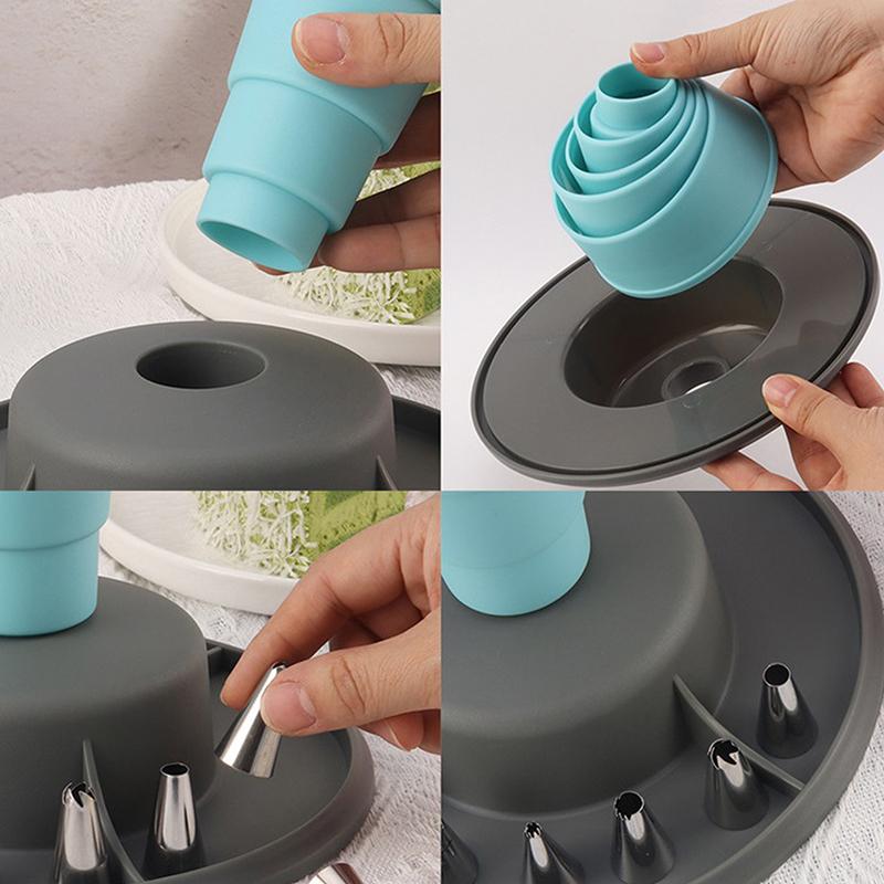 Rejilla Retráctil para Mangas Pasteleras Soporte para Mangas Pasteleras Para Llenado Fácil Soporte para Mangas de Glaseado Boquillas Puntas de Decoración Soporte