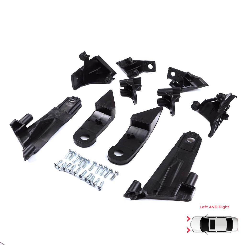 EHL565 Strålkastarhållare Reparationsfäste Flik Set Vänster Höger sida för Dacia Renault Duster MK2 HM 2017-2024 260609367R 260101133R