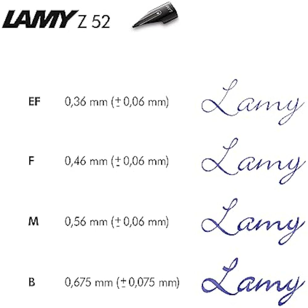 LAMY Lamy Fountain Pen EF Ultra Fine Safari Steel Black L0E2-EF Regular Imported