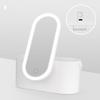 LED makeup mirror with light and storage dressing mirror outdoor travel storage box mirror