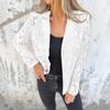 2025 Spring/Summer European & American Women's Fashion Lace Blouse Suit - Trendy Casual Solid Color