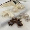 Elegant Large Petal Acetate Hair Clip for Women - New 2024 Semi-Arc Shark Clip Hair Accessory