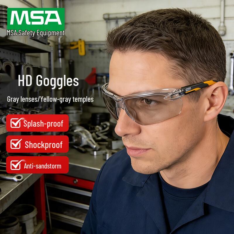 MSA Anti-Splash Anti-Fog Impact Safety Goggles One Size