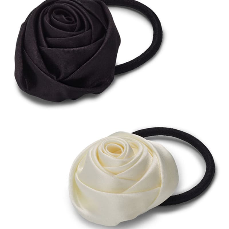 

ELLEHAIR Rose Hair Scrunchie ELSCK001 ivory