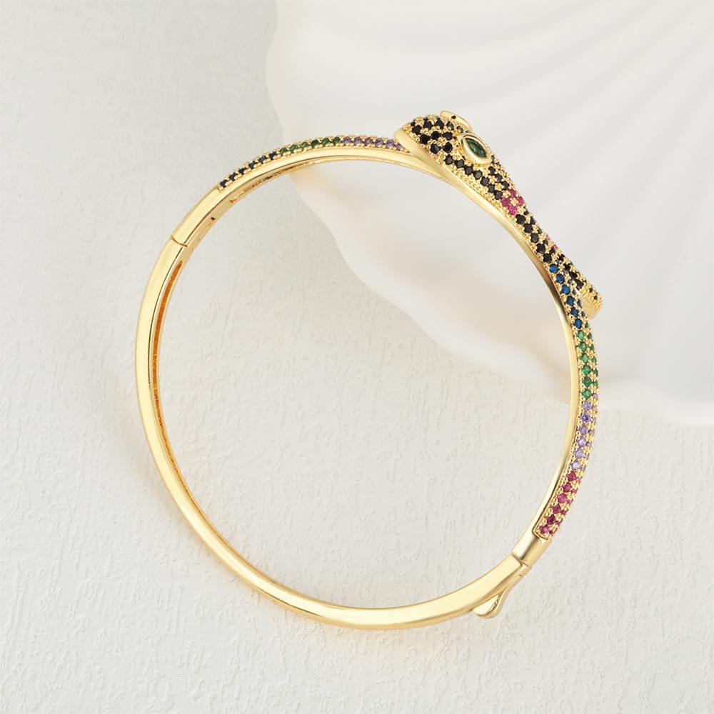 European and American Exotic Snake-shaped Bracelet Snake Head Bracelet Women's Fashion Jewelry